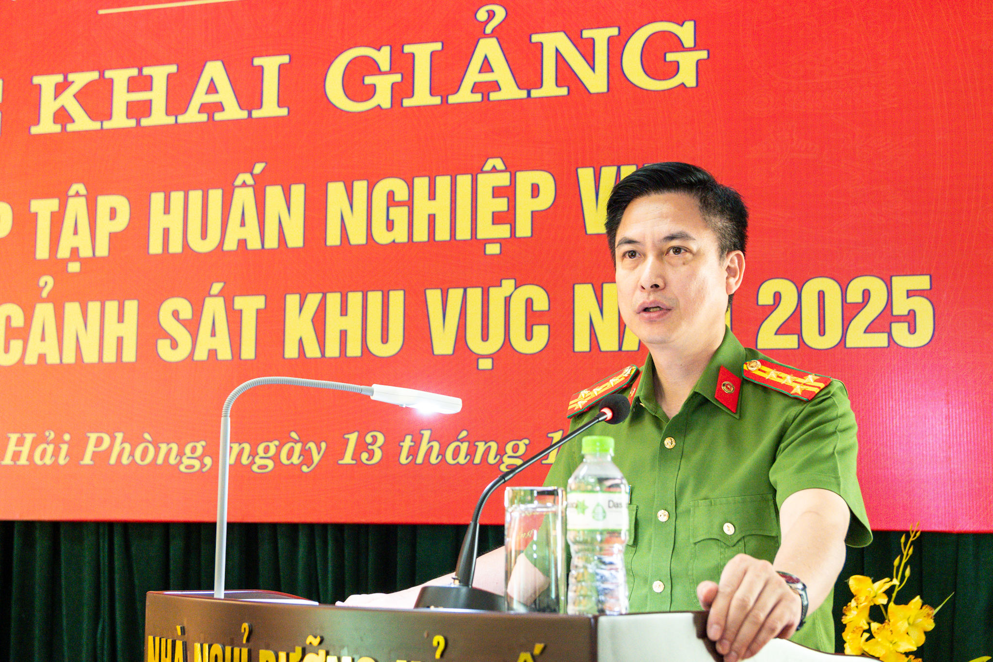 Khai giảng lớp tập huấn nghiệp vụ công tác Cảnh sát khu vực cho lãnh đạo, chỉ huy lực lượng Cảnh sát QLHC về TTXH
